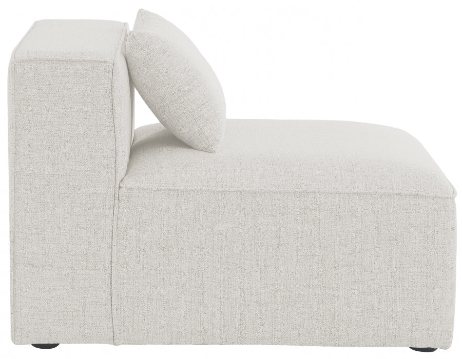 Cube Fabric Upholstered Armless Modular Chair - Image 13