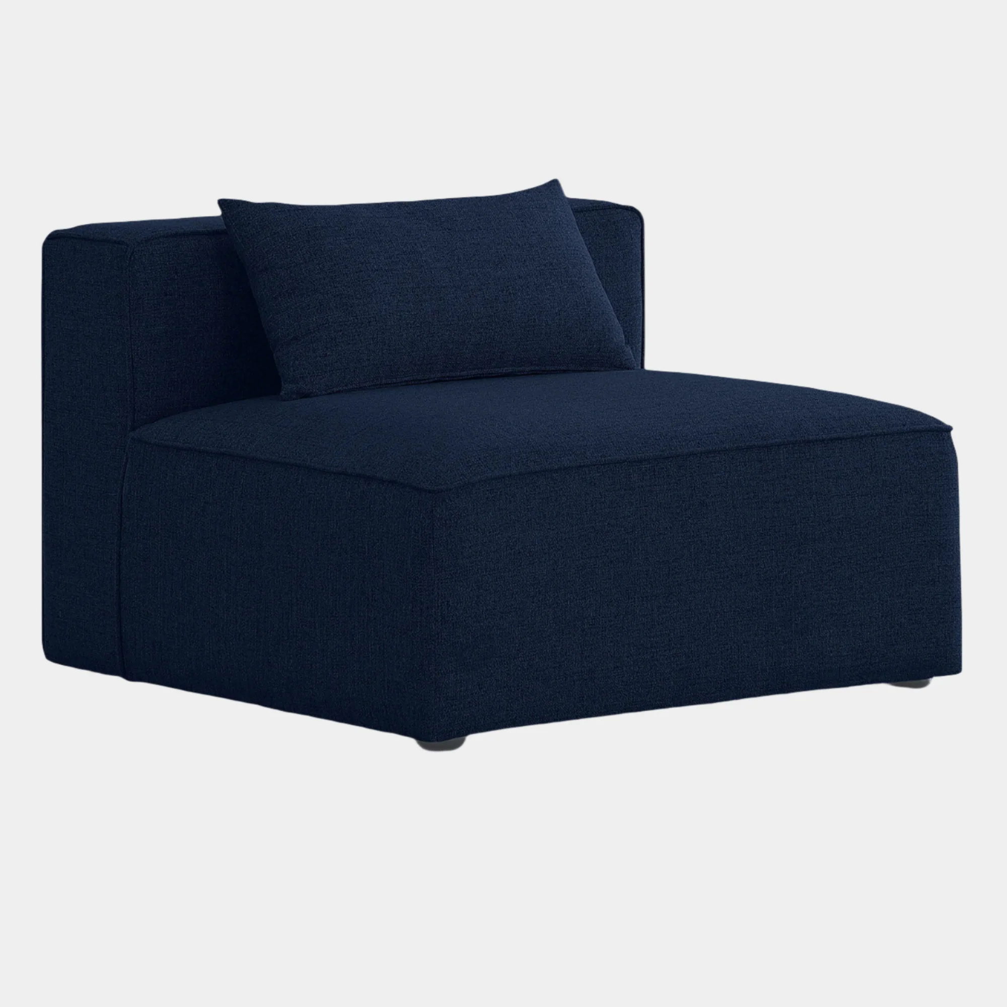 Cube Fabric Upholstered Armless Modular Chair - Image 17