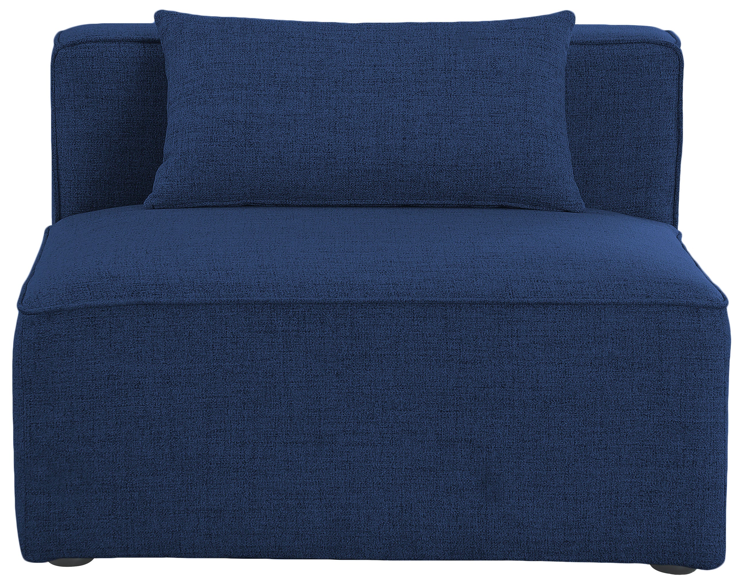 Cube Fabric Upholstered Armless Modular Chair - Image 20