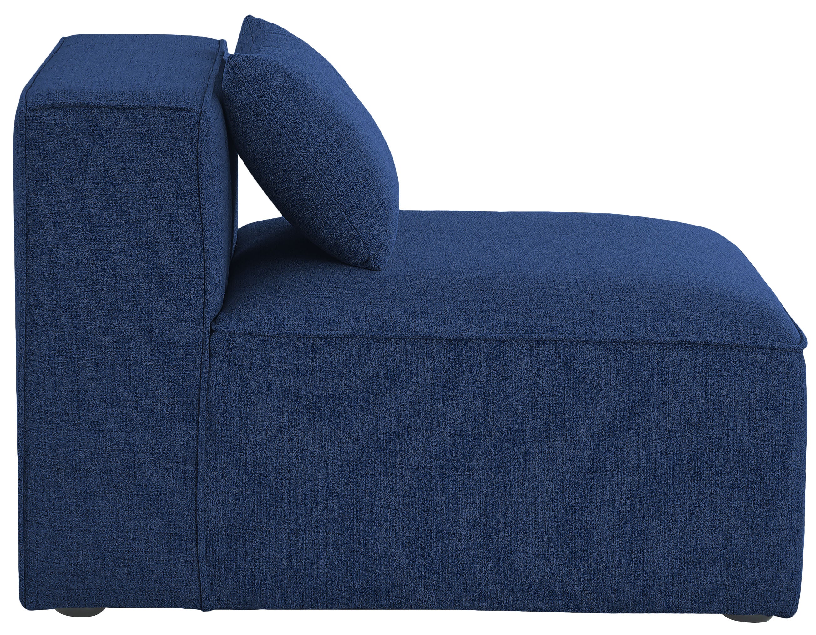 Cube Fabric Upholstered Armless Modular Chair - Image 21