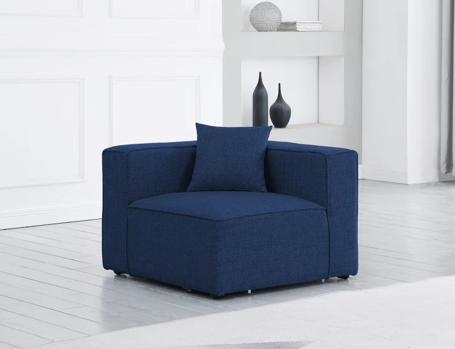 Cube Fabric Upholstered Corner Modular Chair - Image 18