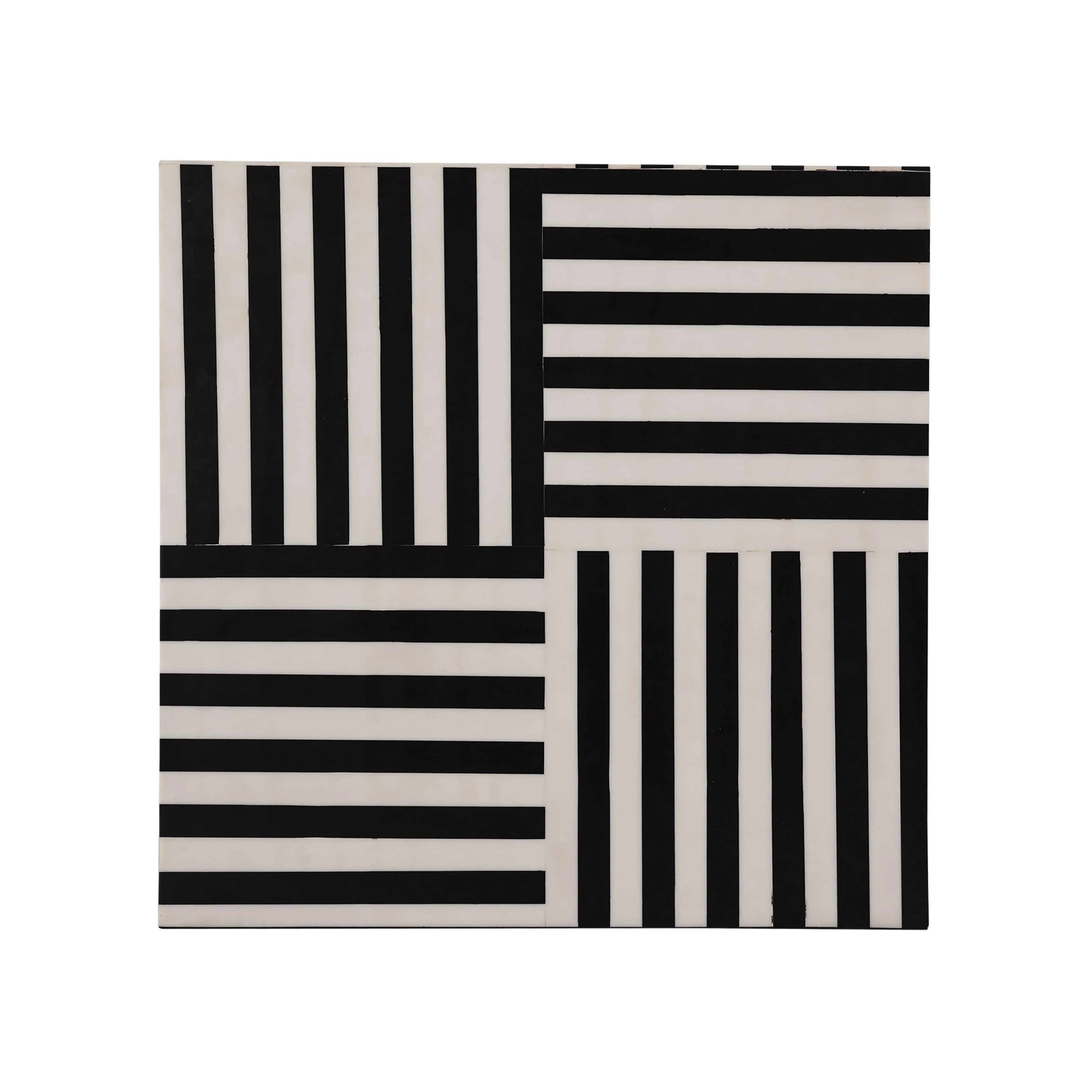 Cube Black and White Side Table - Image 4