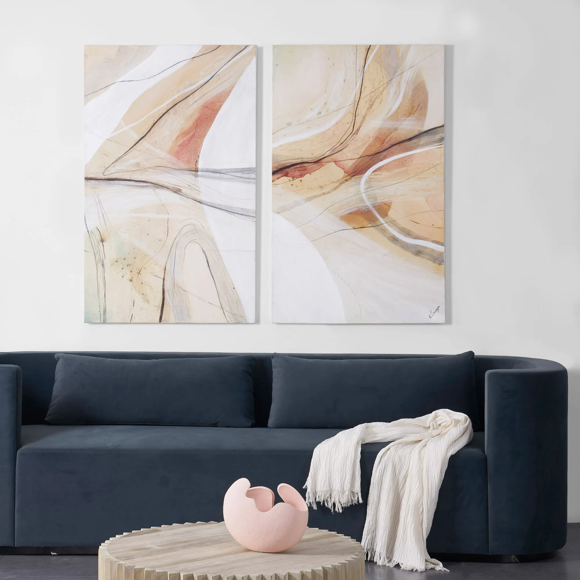 Curiosity Hand Painted Set Of 2 - Image 2