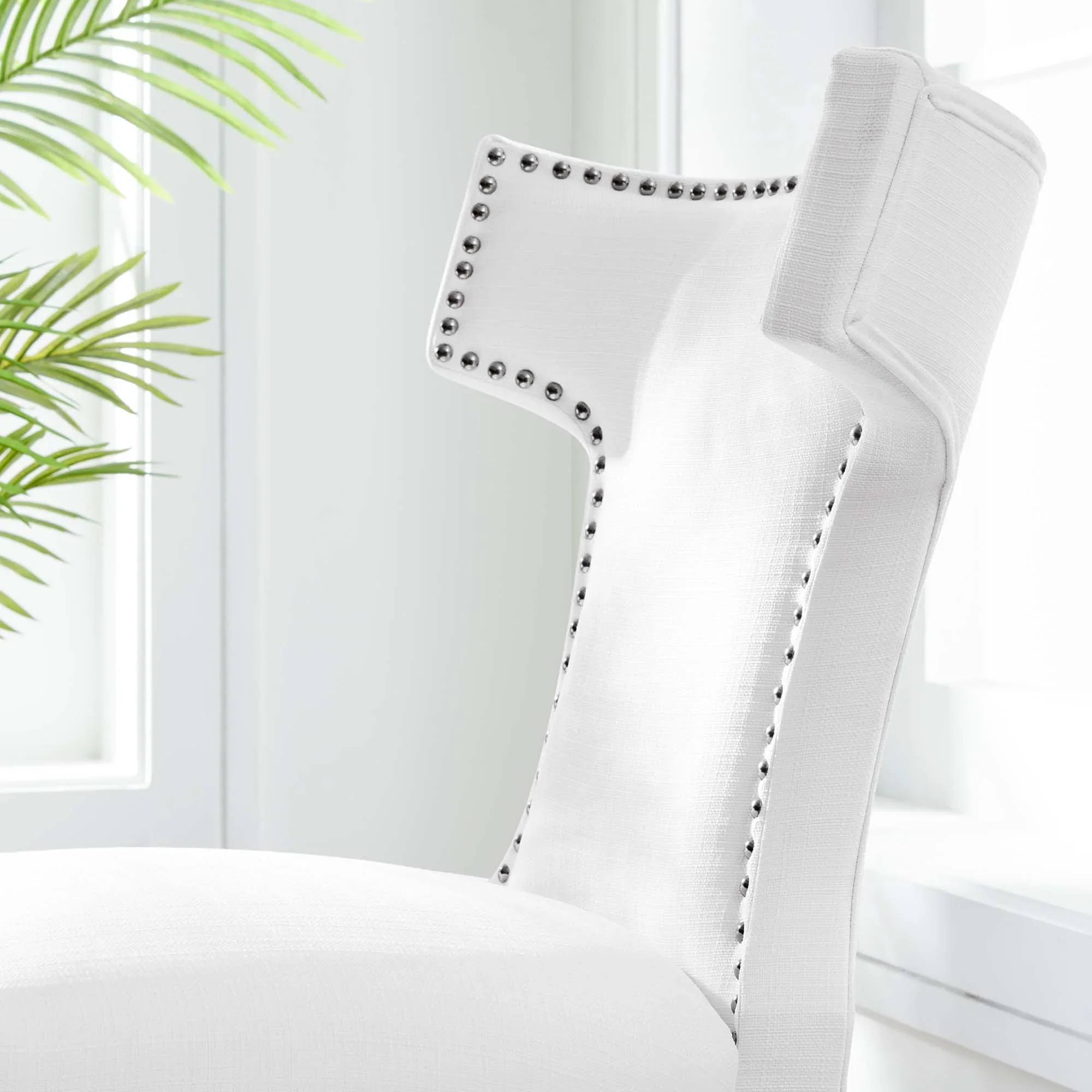 Curve Fabric Dining Chair - Image 15