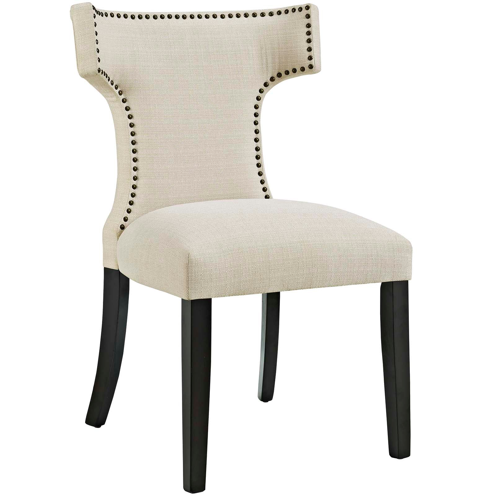 Curve Fabric Dining Side Chair Set of 2 - Image 17