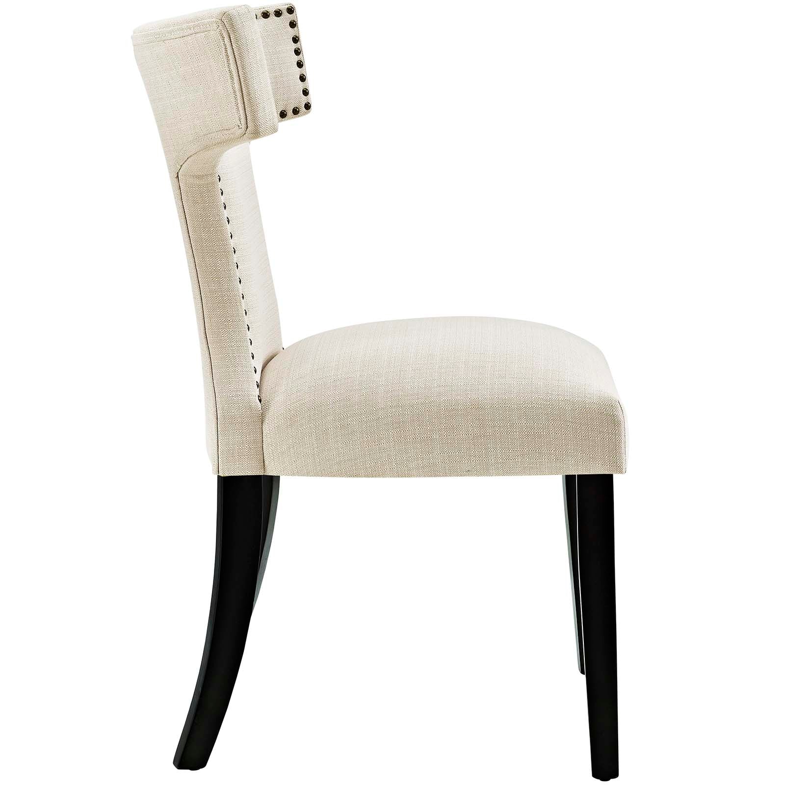 Curve Fabric Dining Side Chair Set of 2 - Image 18