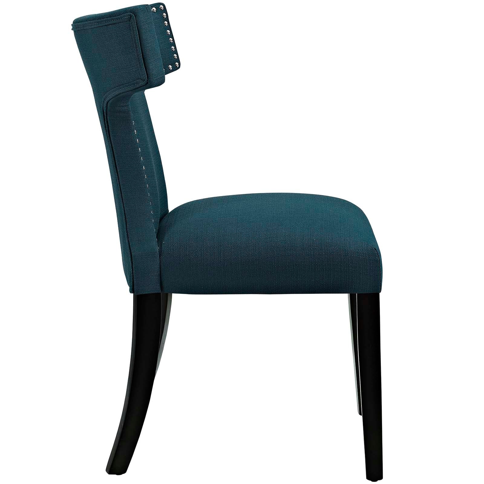 Curve Fabric Dining Side Chair Set of 2 - Image 3