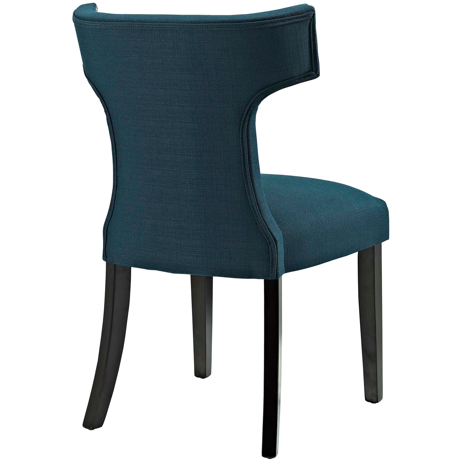 Curve Fabric Dining Side Chair Set of 2 - Image 4