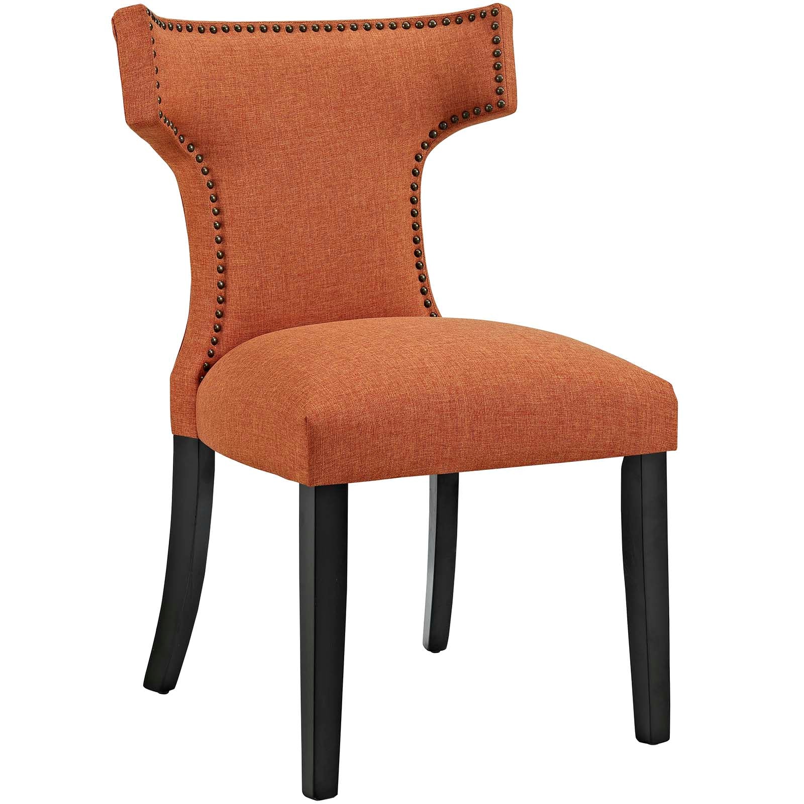 Curve Fabric Dining Side Chair Set of 2 - Image 7