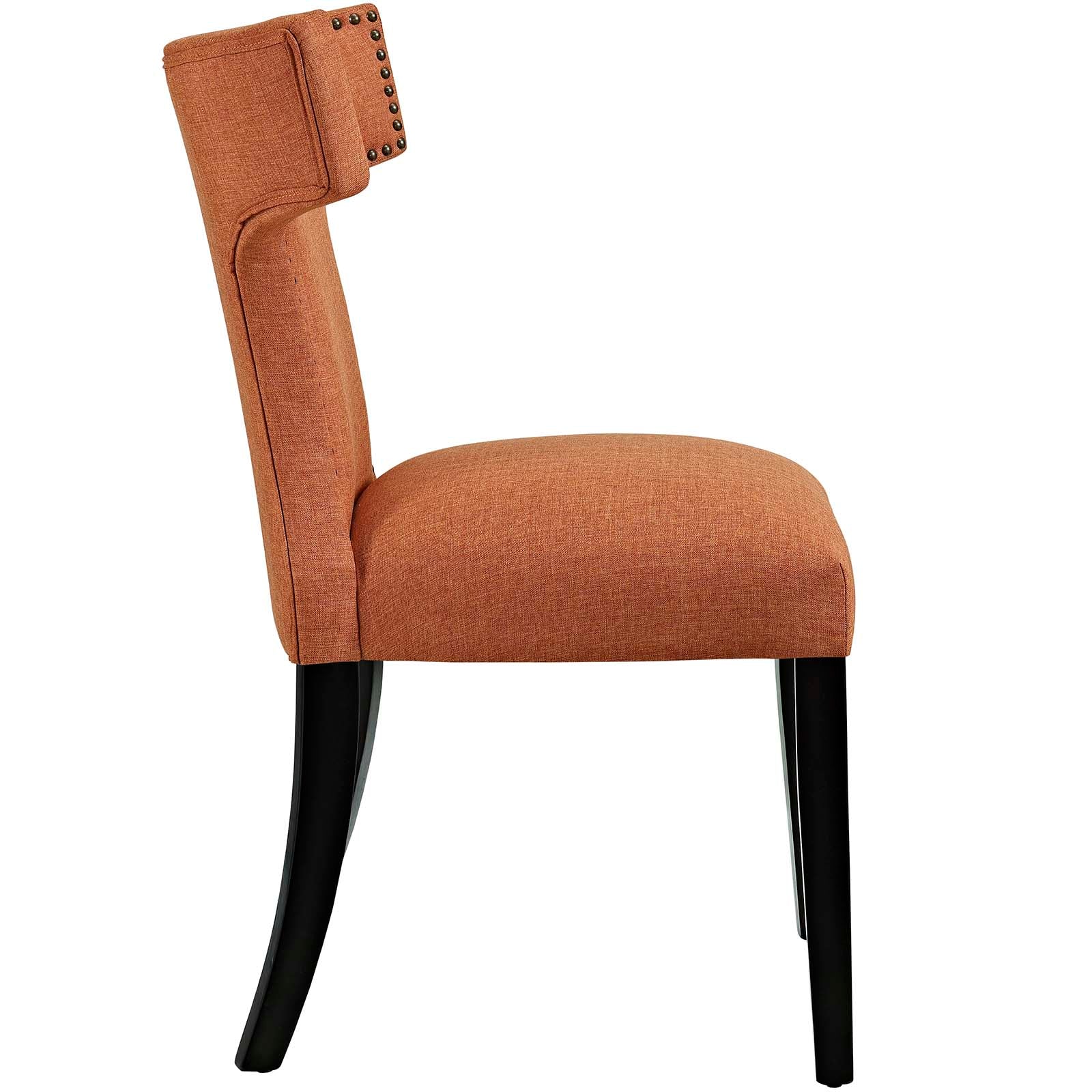 Curve Fabric Dining Side Chair Set of 2 - Image 8