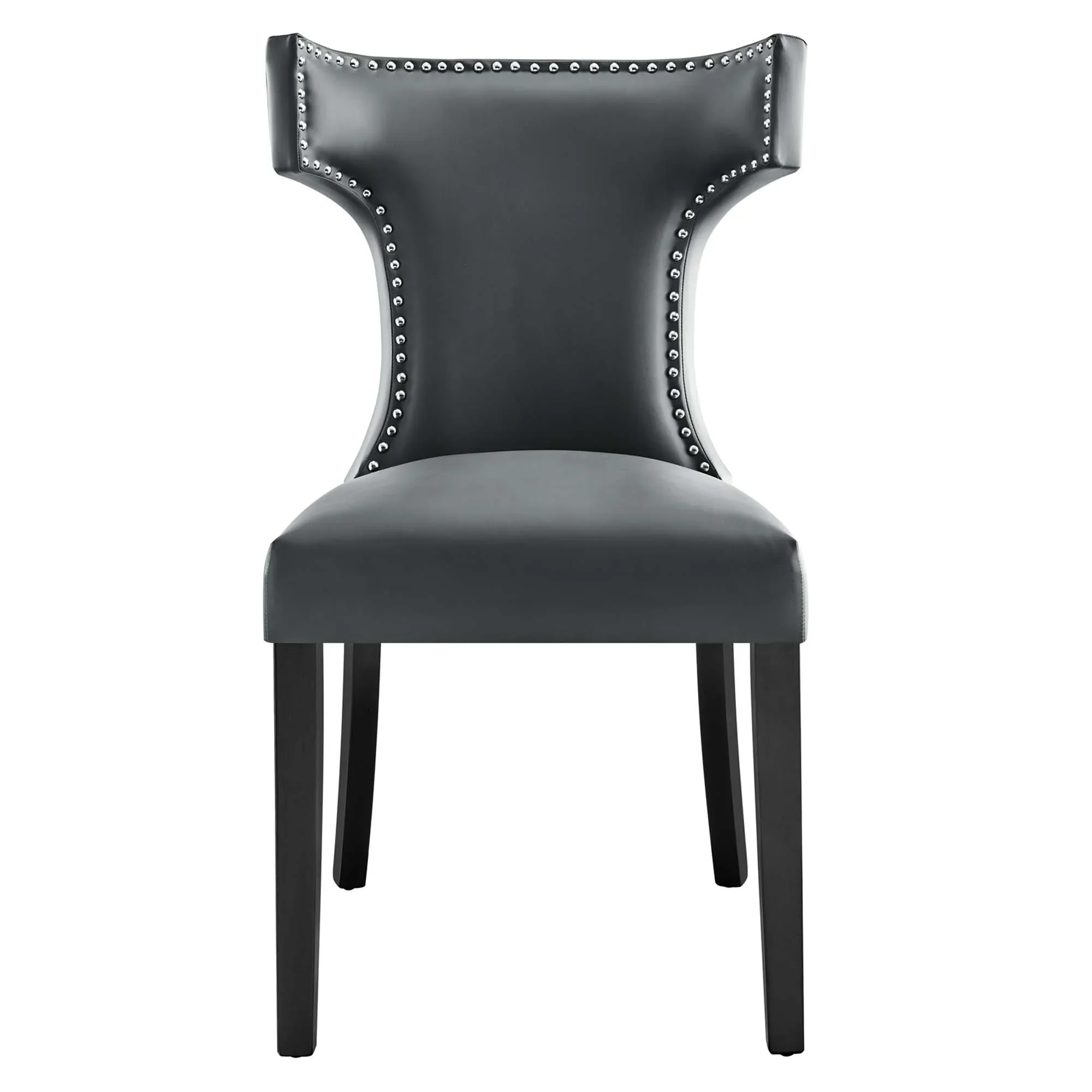 Curve Vegan Leather Dining Chair - Image 6