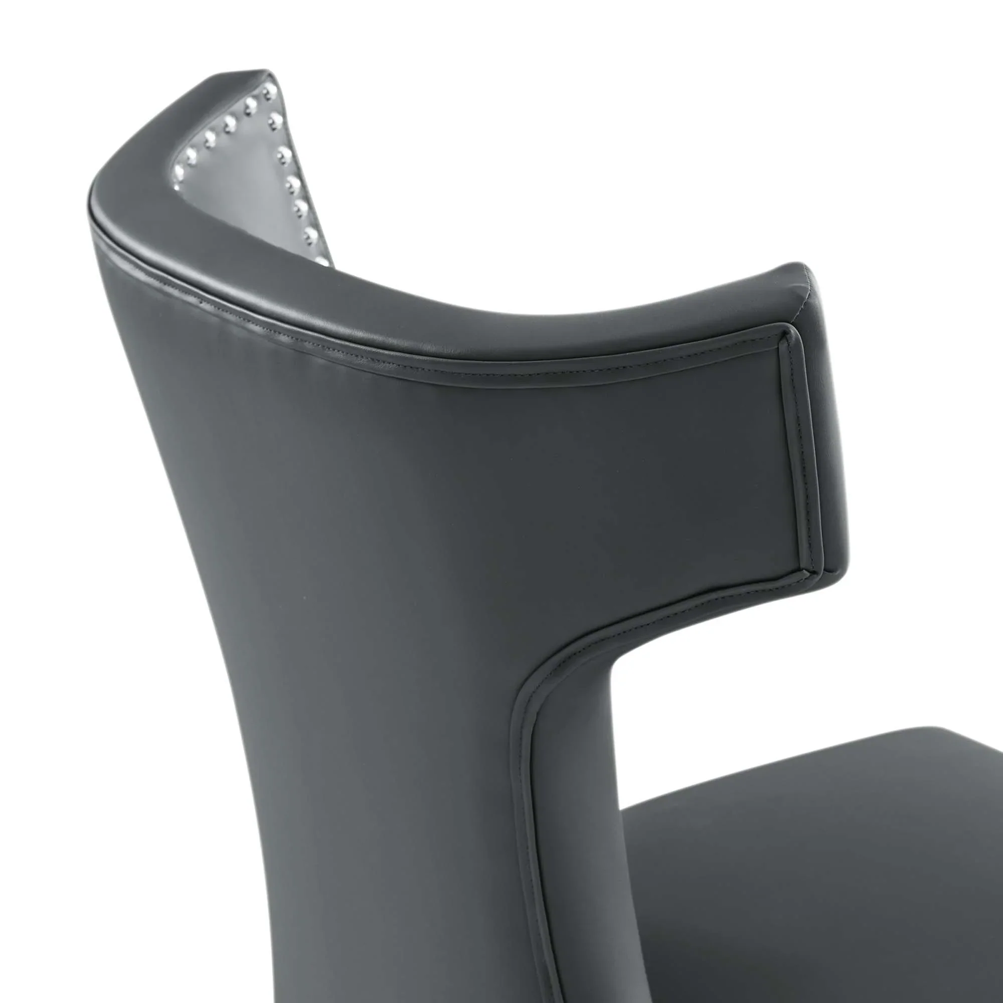 Curve Vegan Leather Dining Chair - Image 7