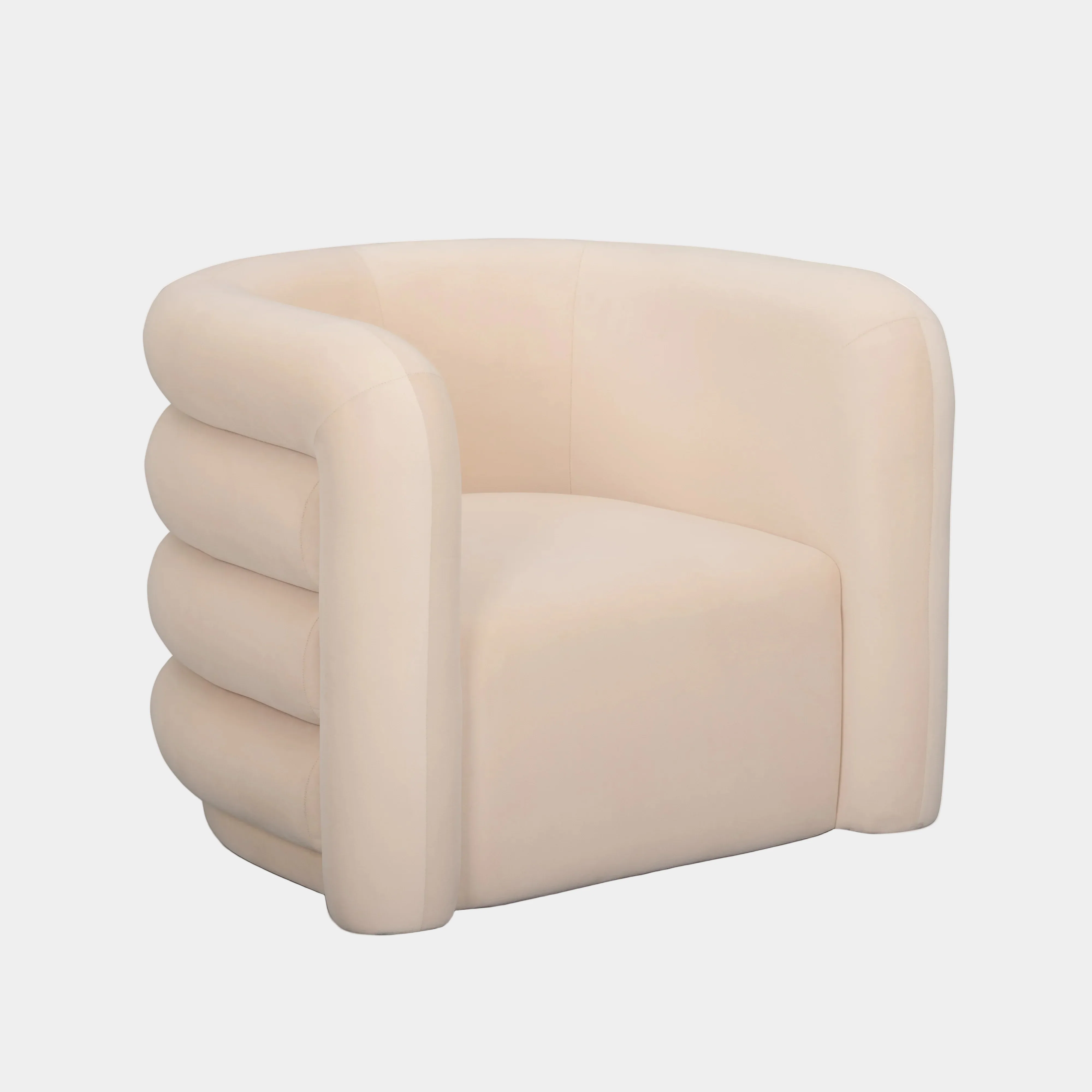Curves Performance Velvet Swivel Accent Chair - Image 14