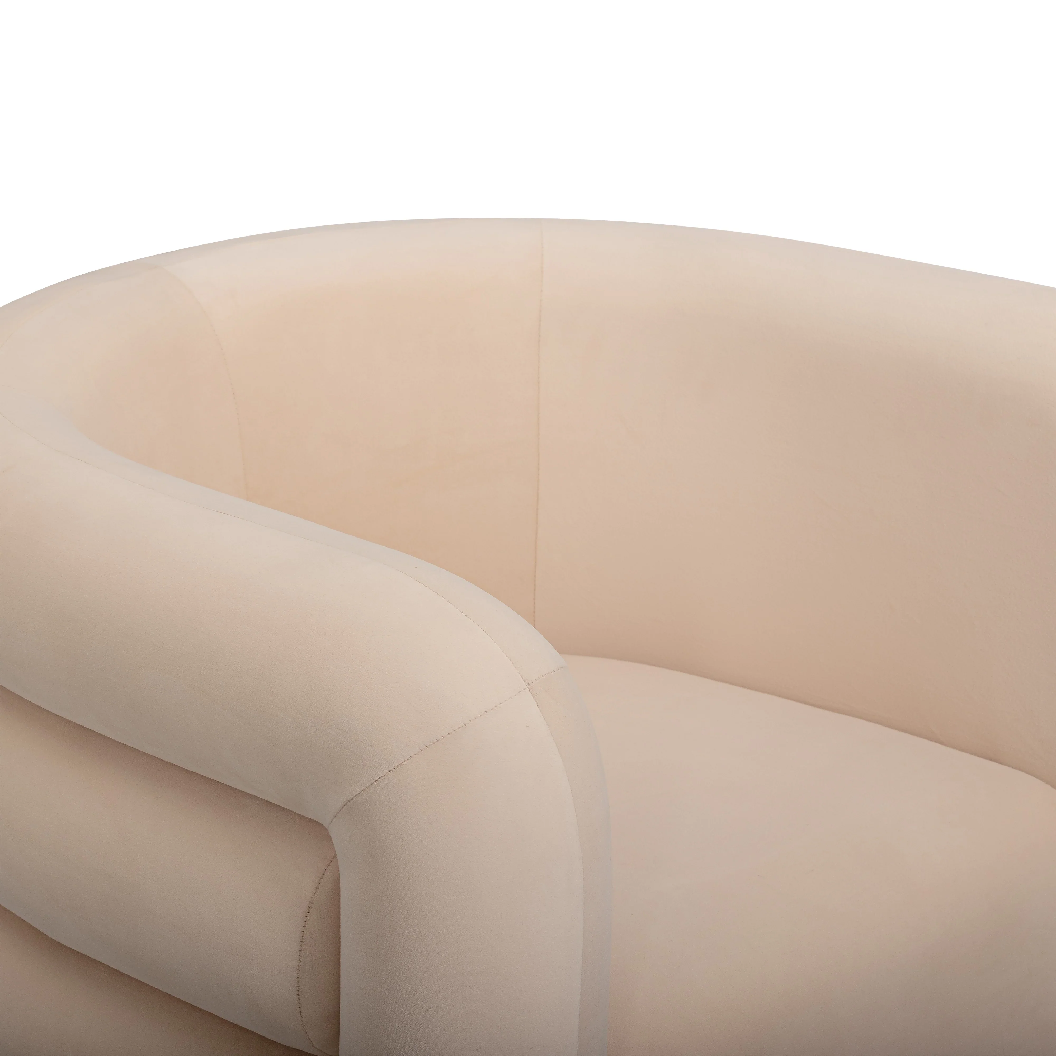 Curves Performance Velvet Swivel Accent Chair - Image 18