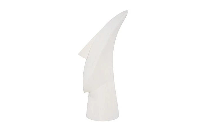 Cycladic Head, Sculpture, Oval, White Stone - Image 3