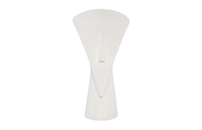 Cycladic Head, Sculpture, Triangle, White Stone - Image 2