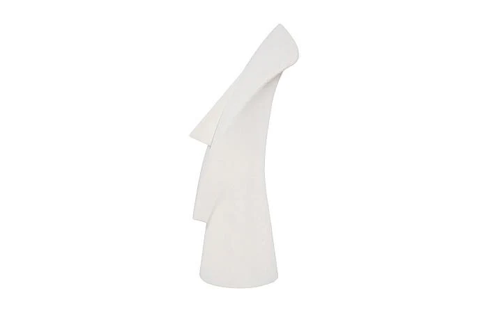 Cycladic Head, Sculpture, Triangle, White Stone - Image 3