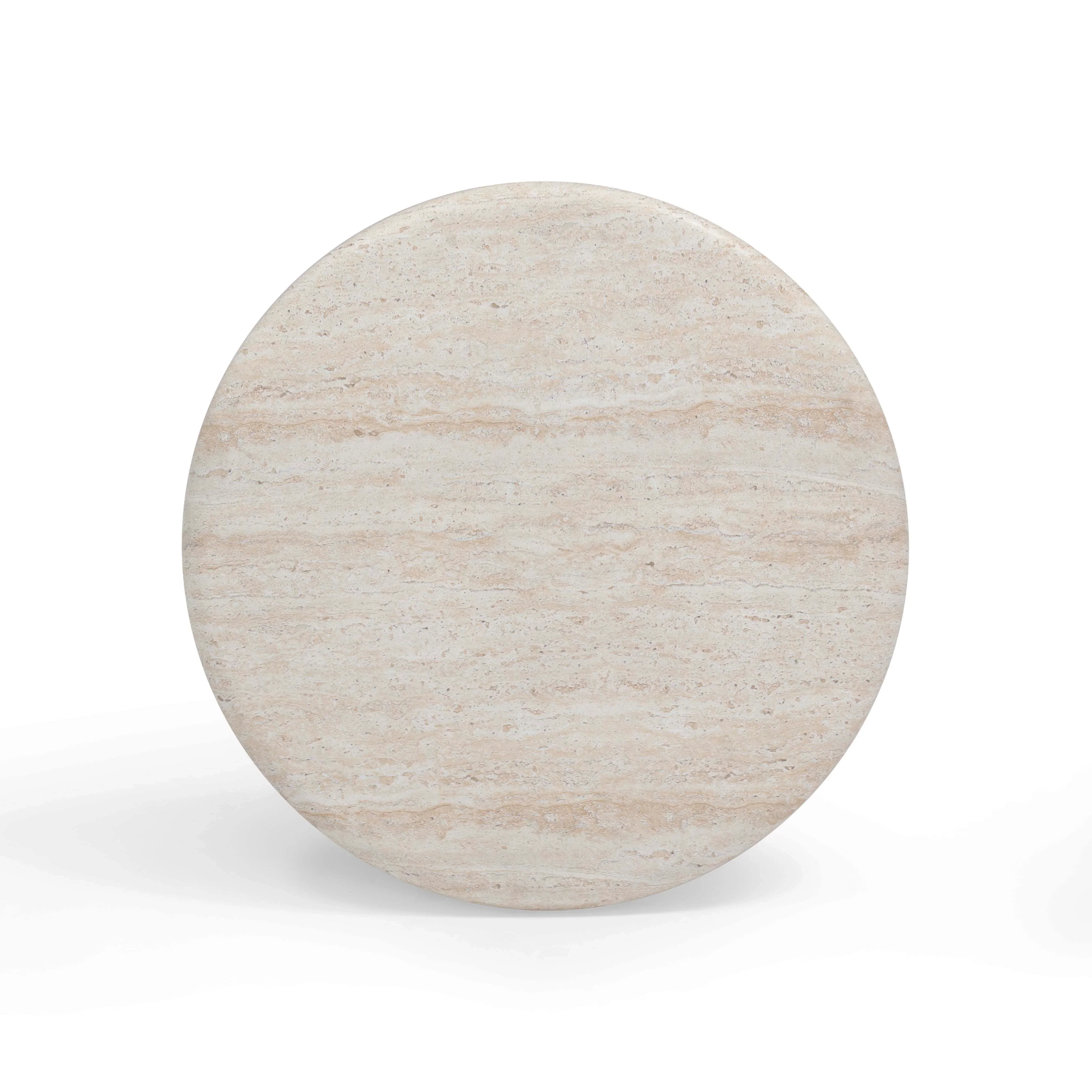 Cynthia Faux Travertine Concrete Indoor/Outdoor Side Table - Image 5