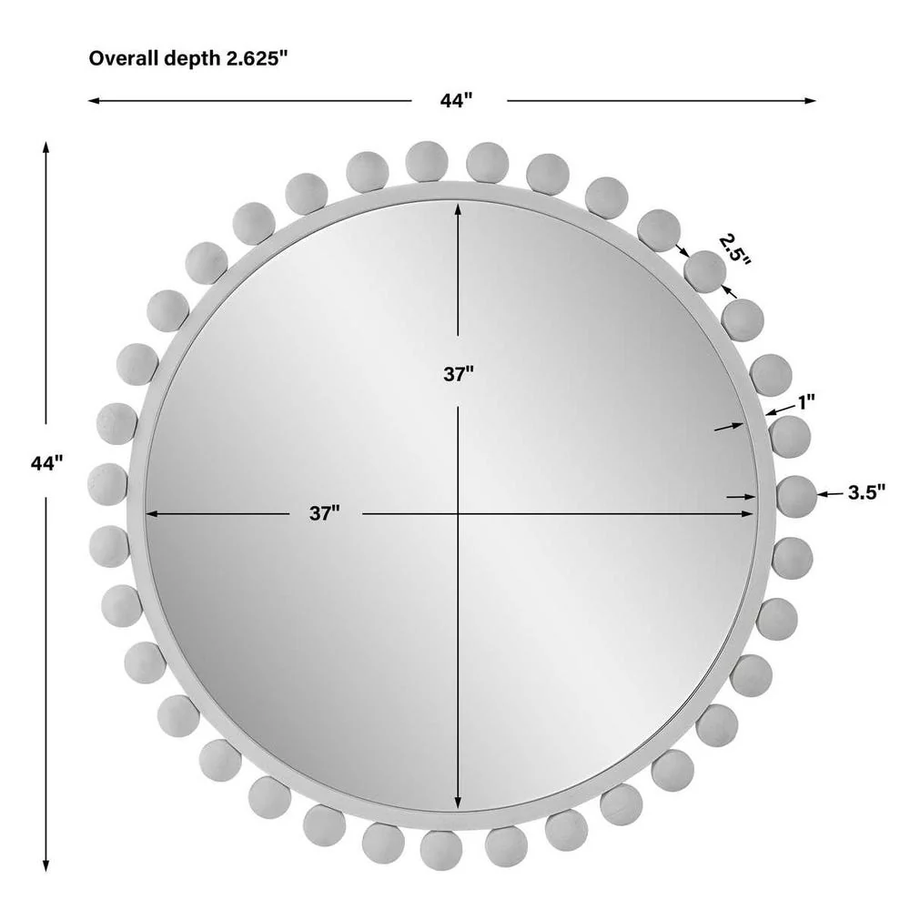 Cyra Round Mirror - Image 35