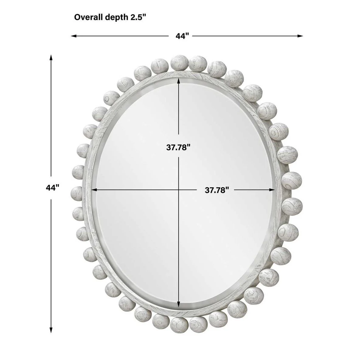 Cyra Round Mirror - Image 5