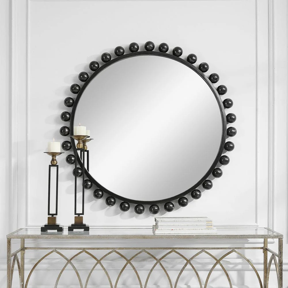 Cyra Round Mirror - Image 8