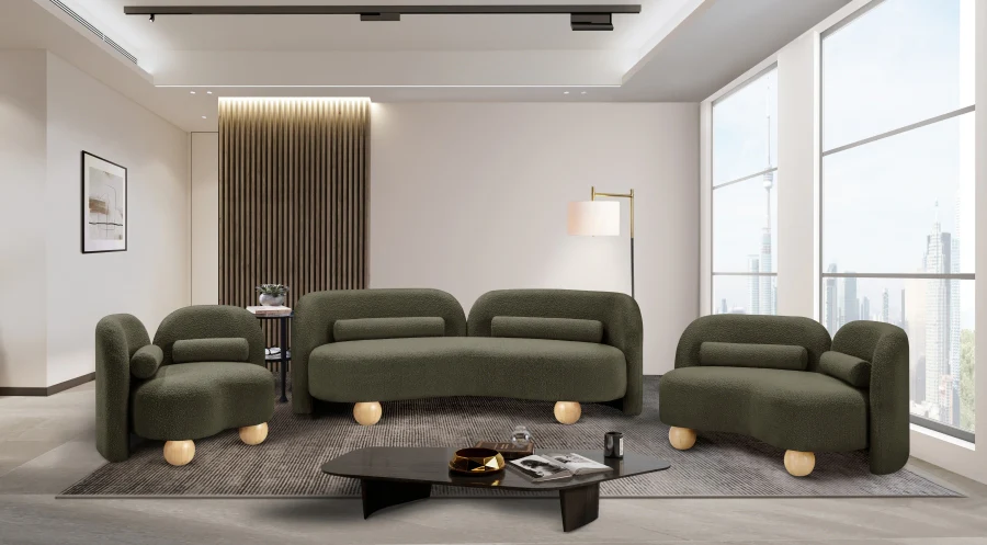 Daphne Boucle Fabric Sofa - Image 51