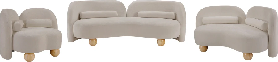 Daphne Chenille Fabric Sofa - Image 137