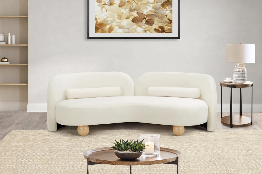 Daphne Velvet Sofa - Image 3