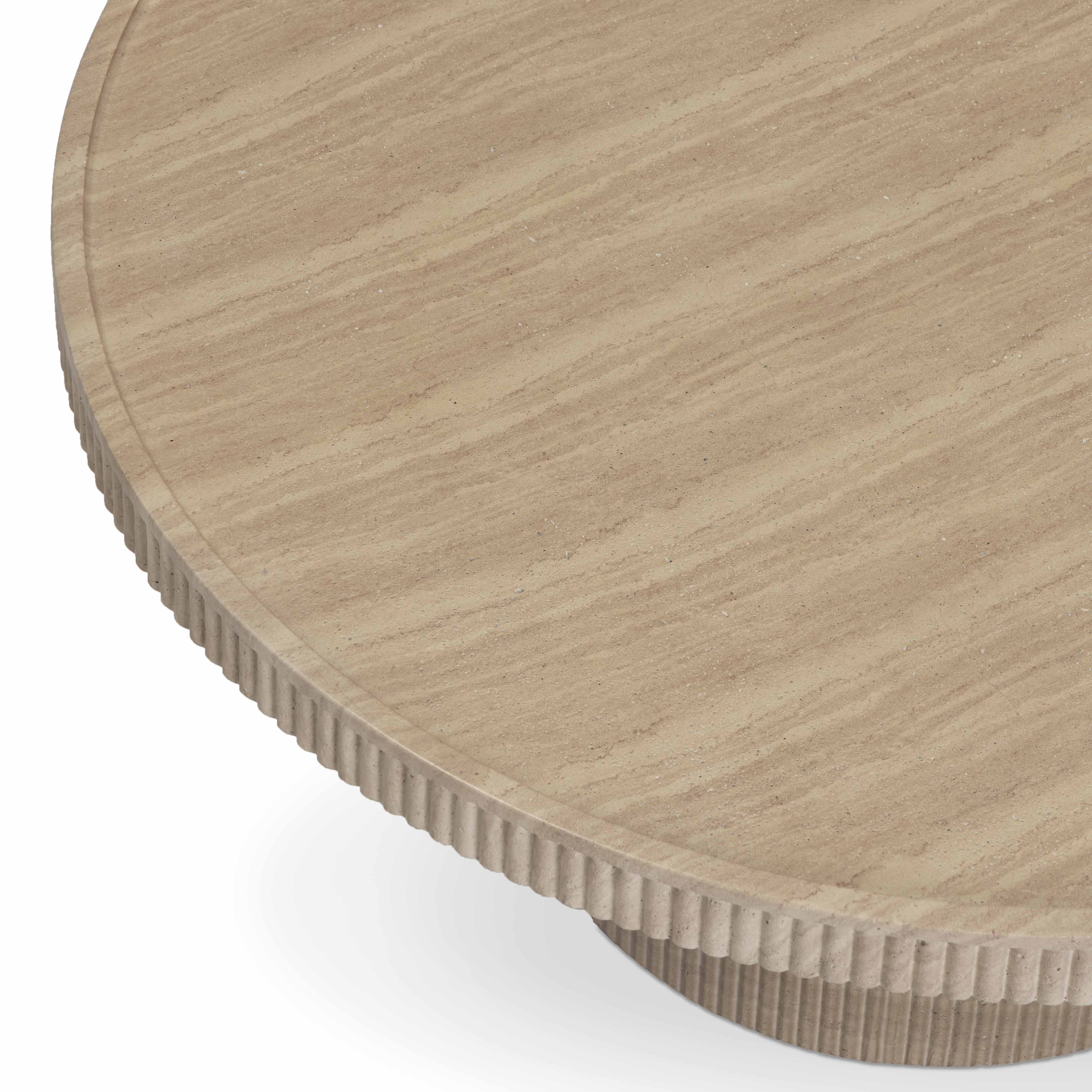 Darcy 36" Concrete Indoor/Outdoor Round Coffee Table - Image 3