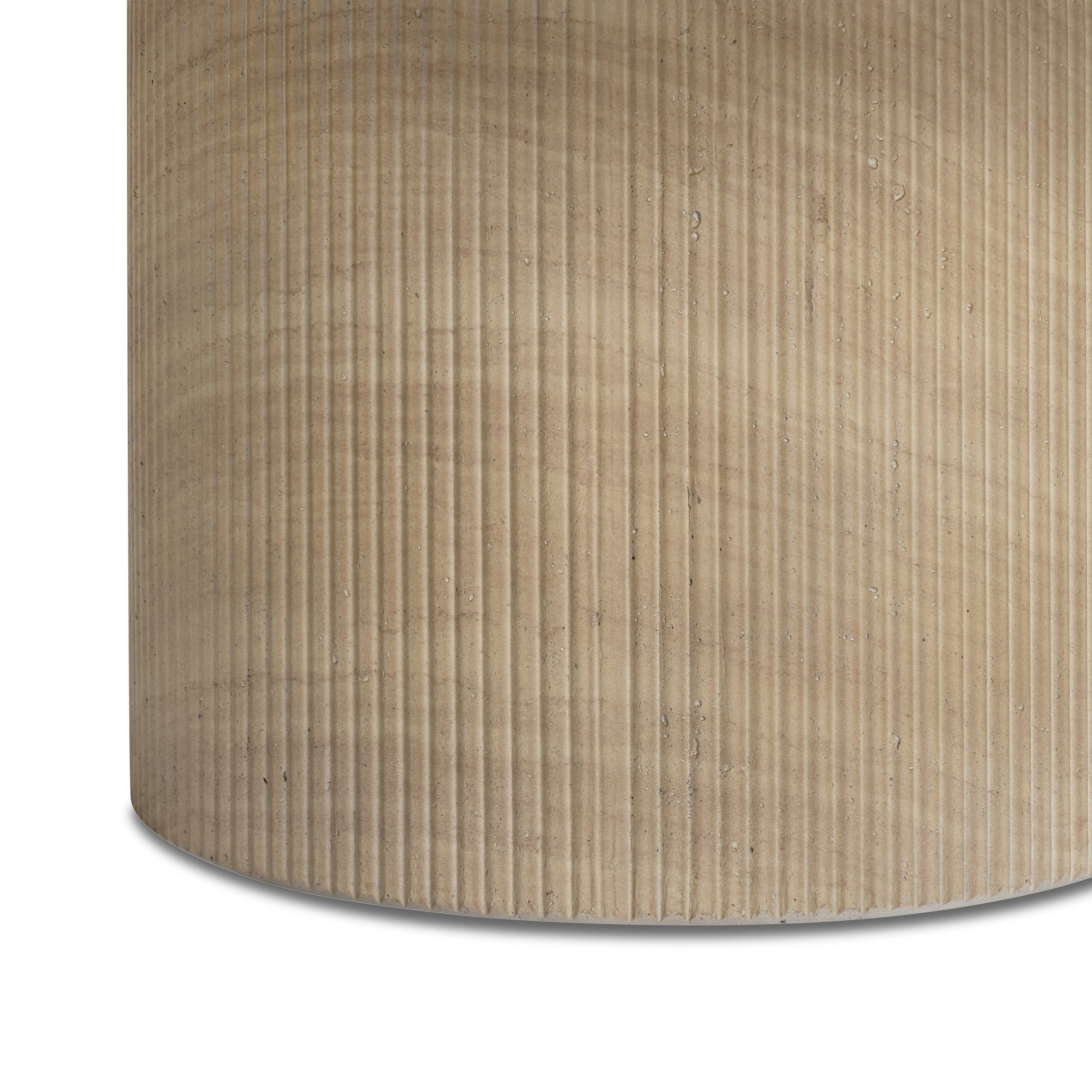 Darcy 36" Concrete Indoor/Outdoor Round Coffee Table - Image 4