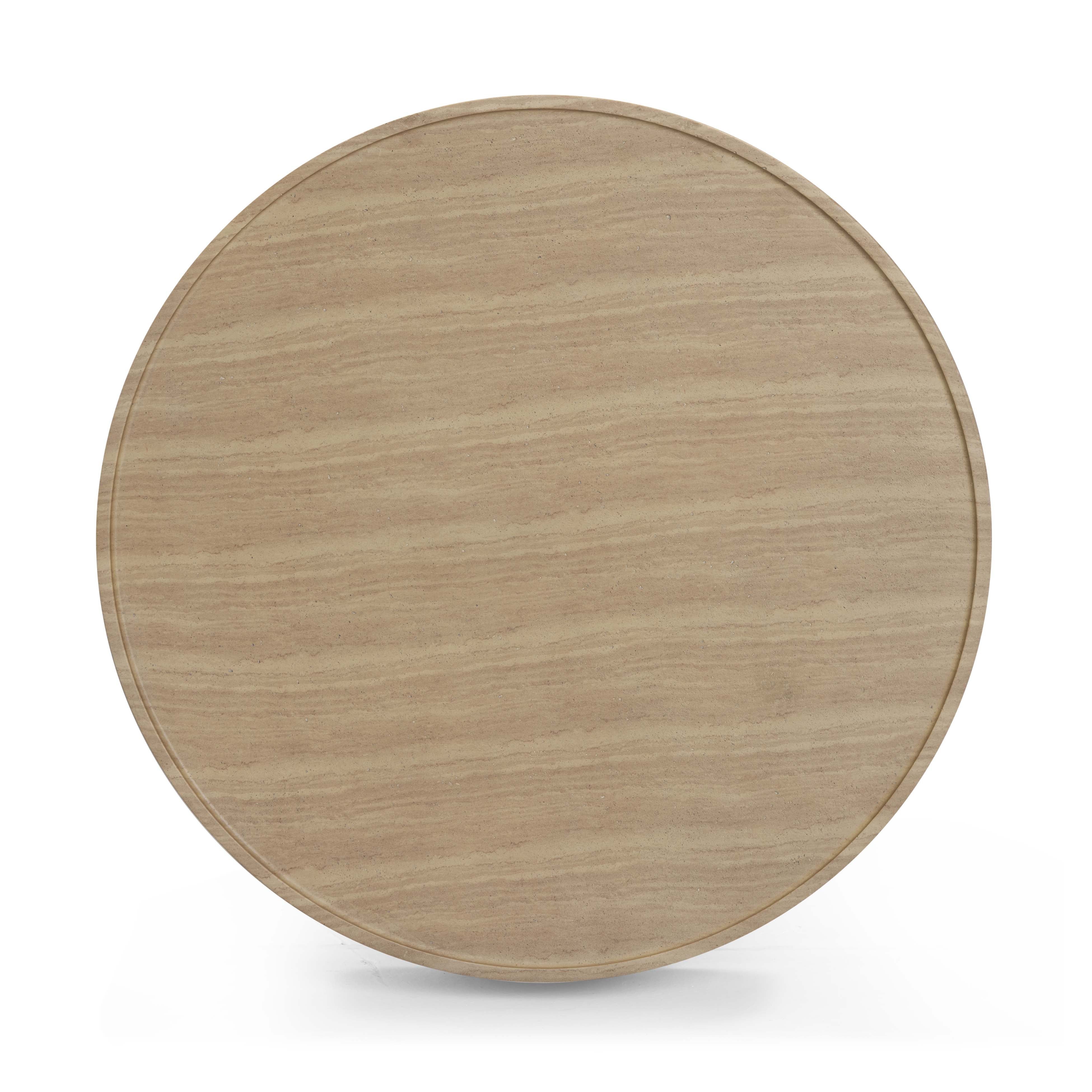 Darcy 36" Concrete Indoor/Outdoor Round Coffee Table - Image 5