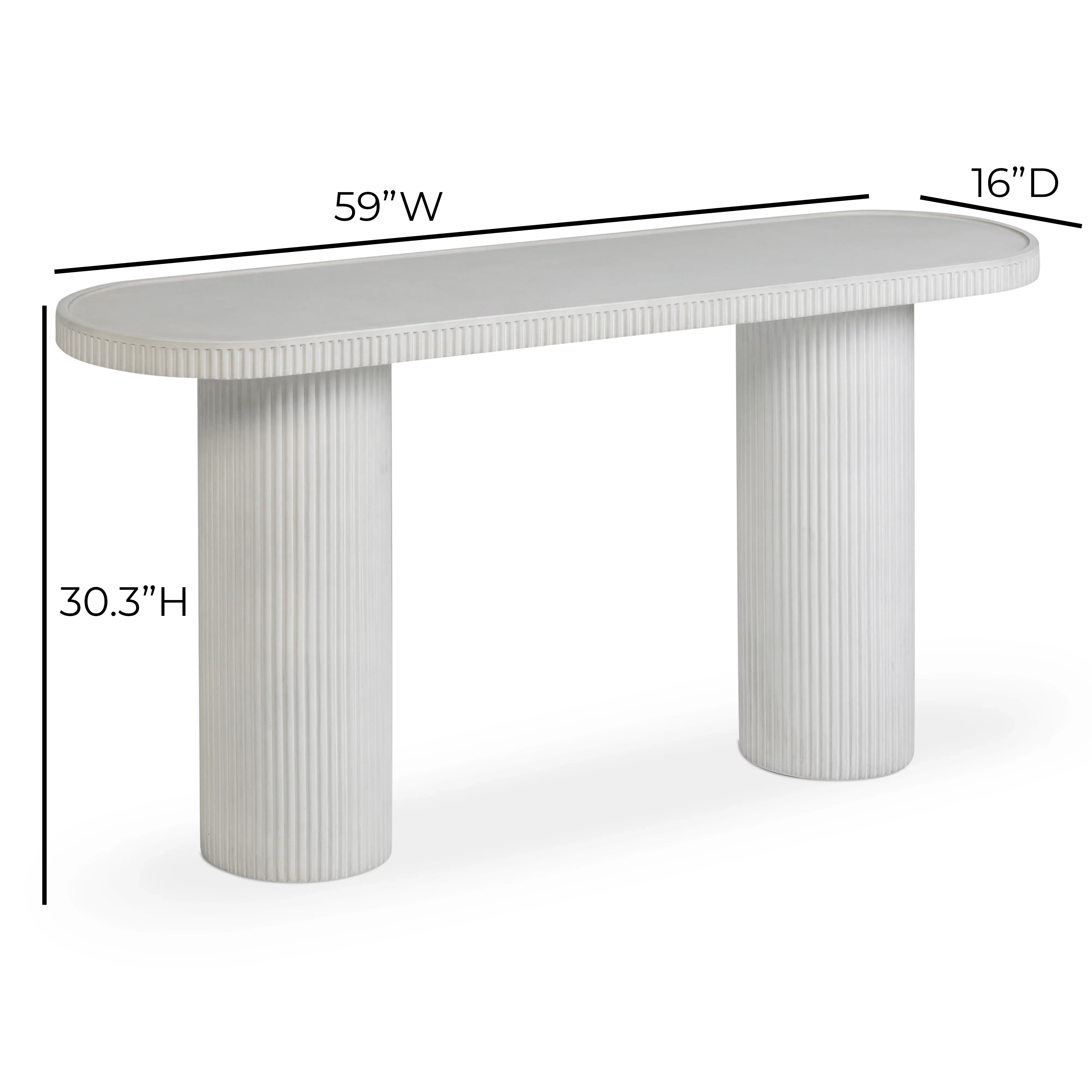 Darcy 59" Concrete Indoor/Outdoor Console Table - Image 12