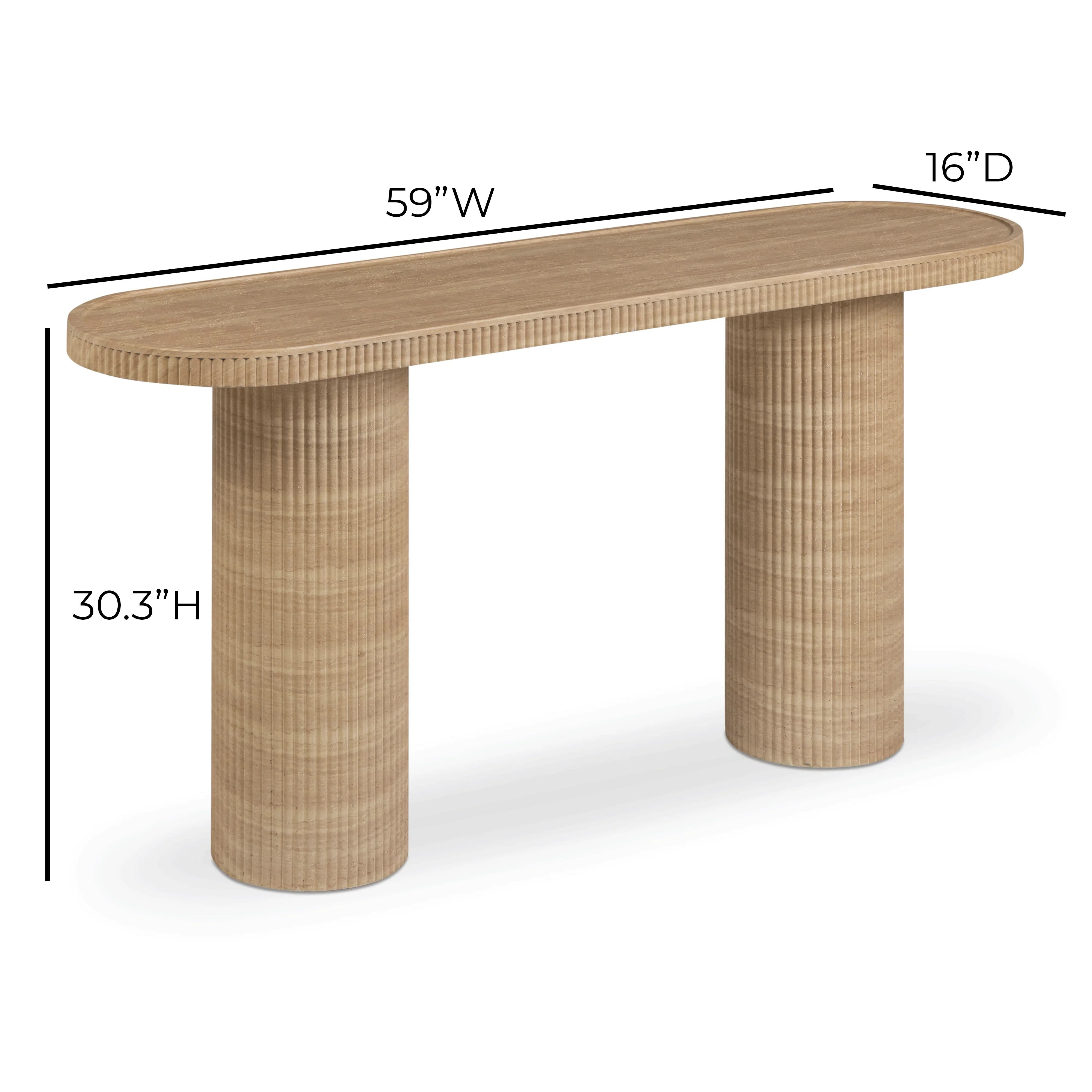 Darcy 59" Concrete Indoor/Outdoor Console Table - Image 6