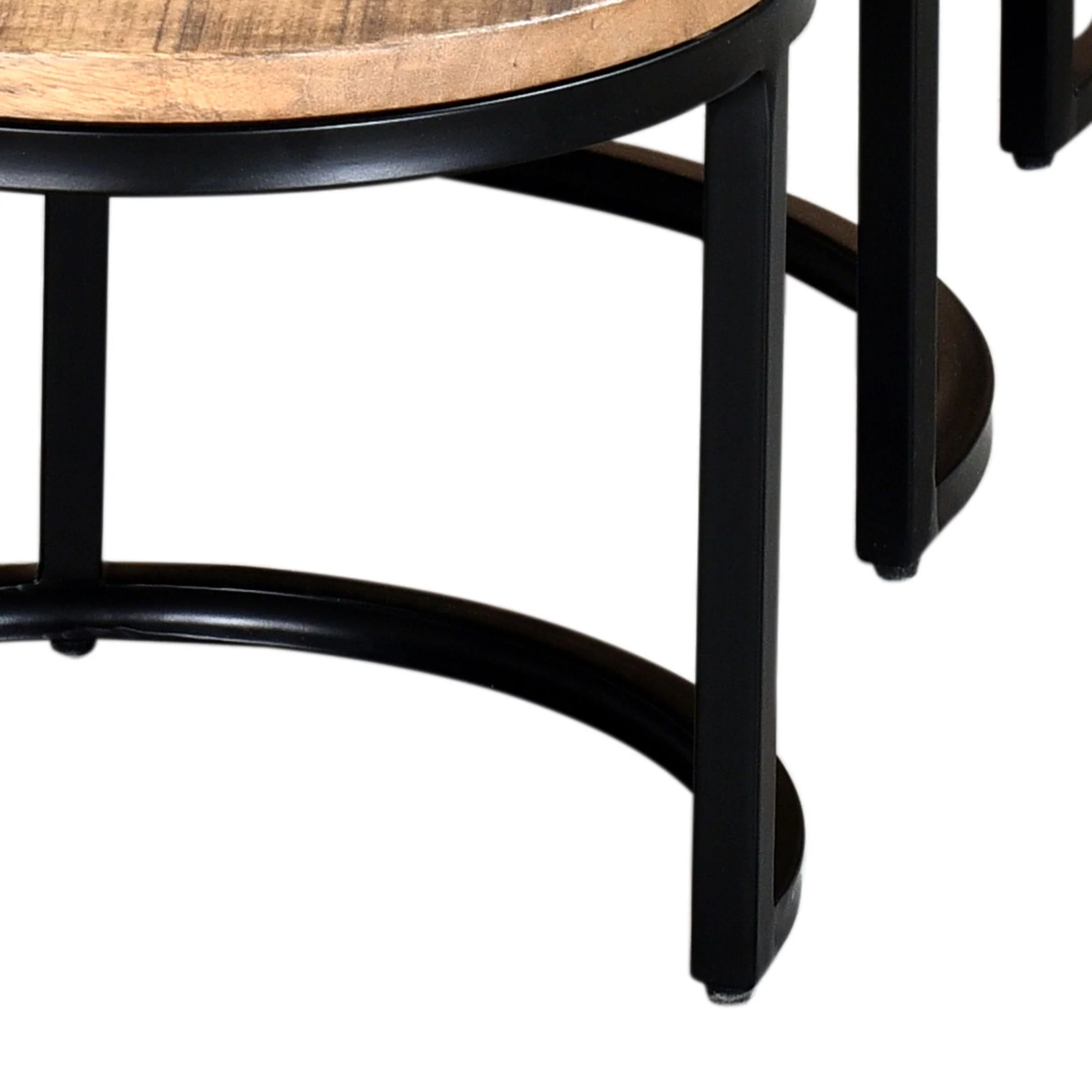 Darsh 3pc Coffee Table Set in Natural and Black - Image 5