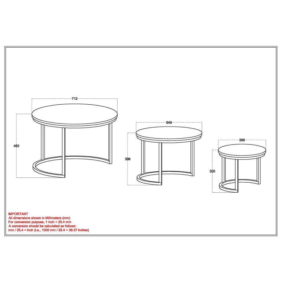 Darsh 3pc Coffee Table Set in Natural and Black - Image 8