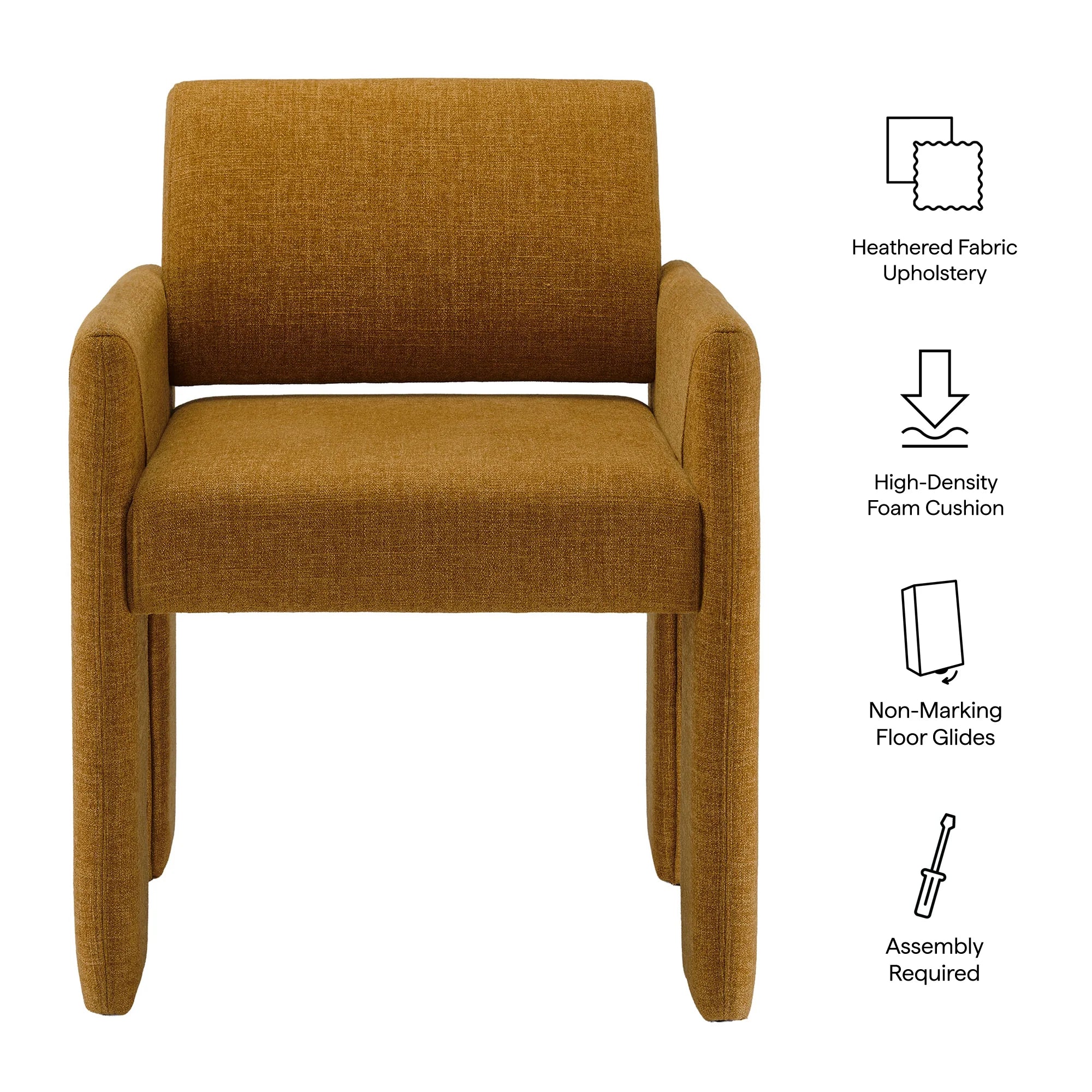 Daven Fabric Upholstered Dining Chair - Image 8