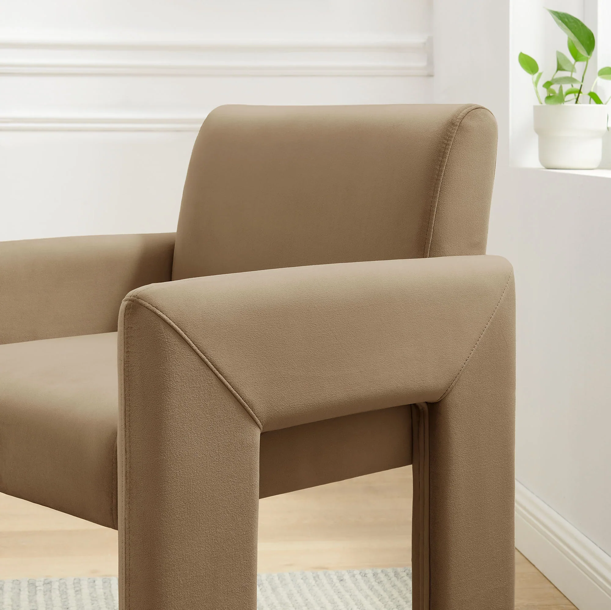 Daven Stain-Resistant Performance Velvet Dining Armchair - Image 12