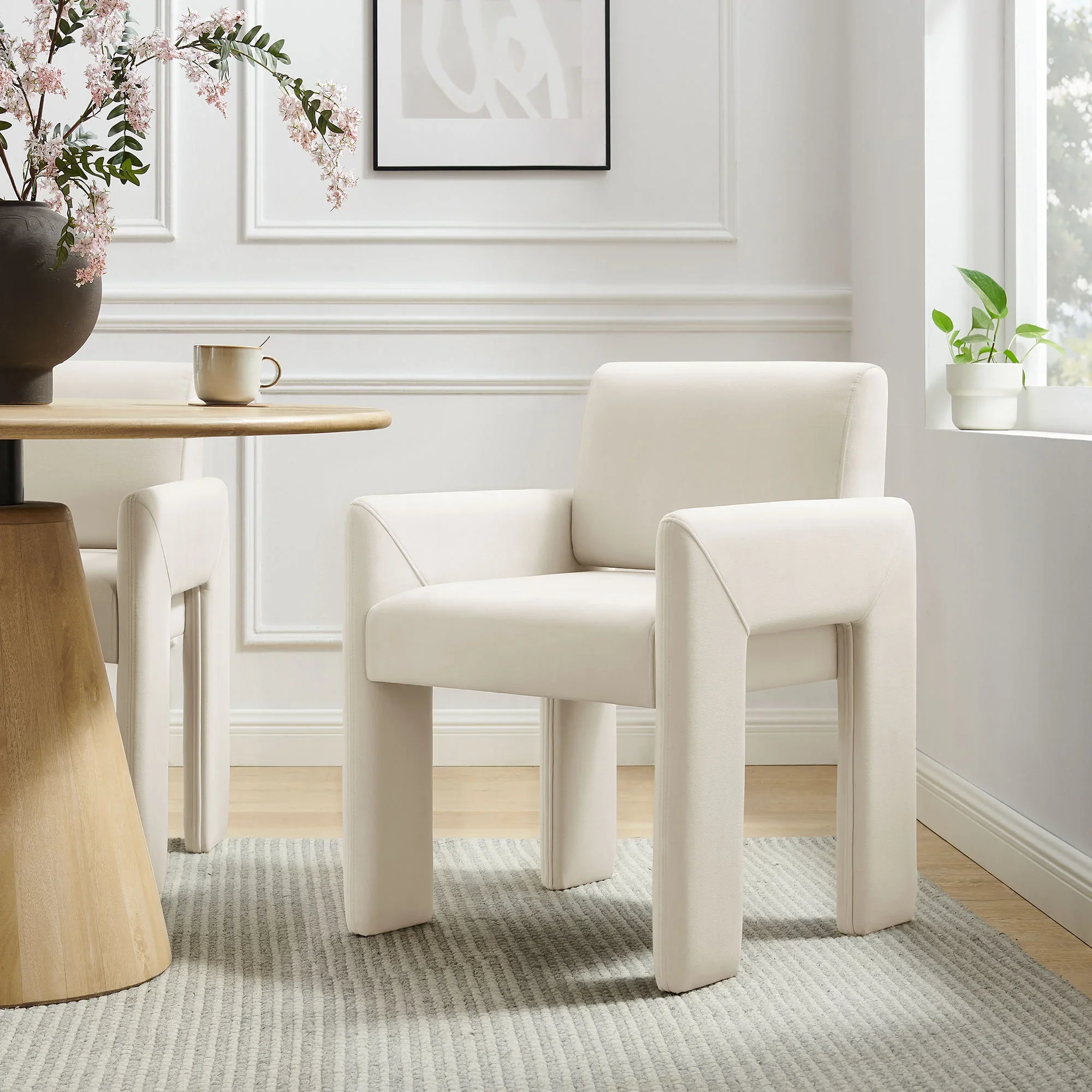 Daven Stain-Resistant Performance Velvet Dining Armchair - Image 20