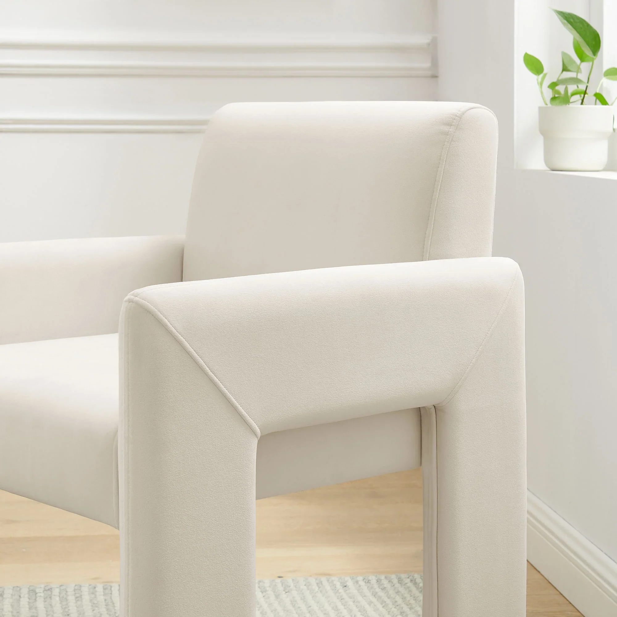 Daven Stain-Resistant Performance Velvet Dining Armchair - Image 21