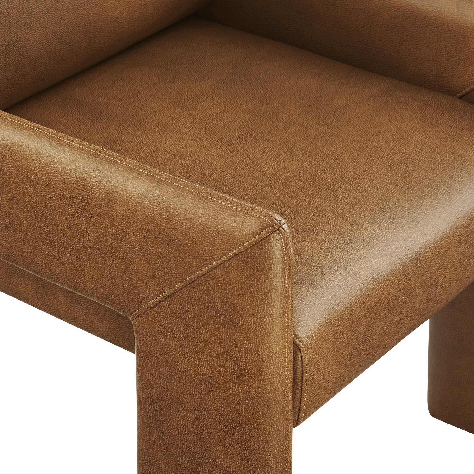 Daven Vegan Leather Dining Armchair - Image 7