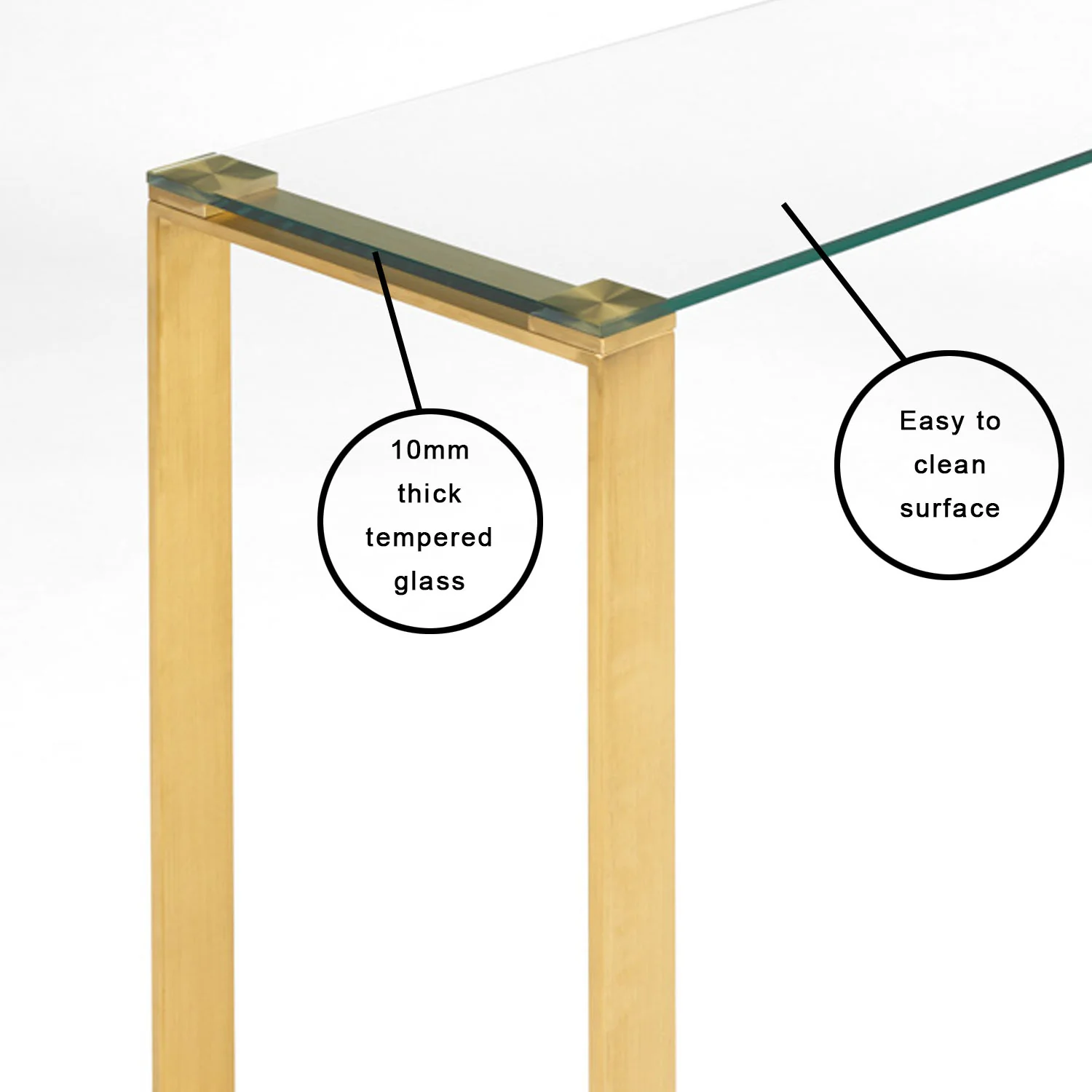 David Gold Console Table - Image 7
