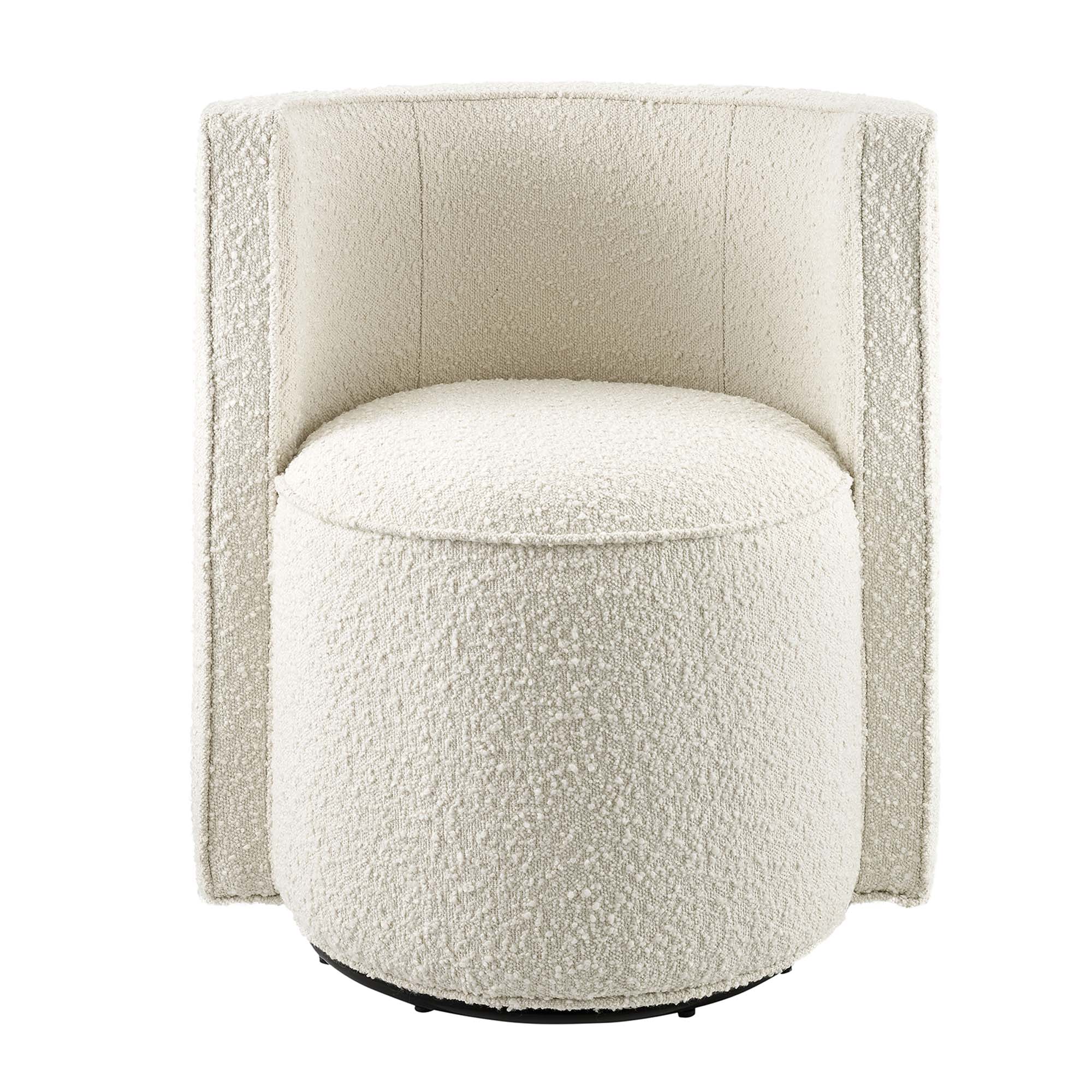 Della Boucle Fabric Swivel Chair - Image 3