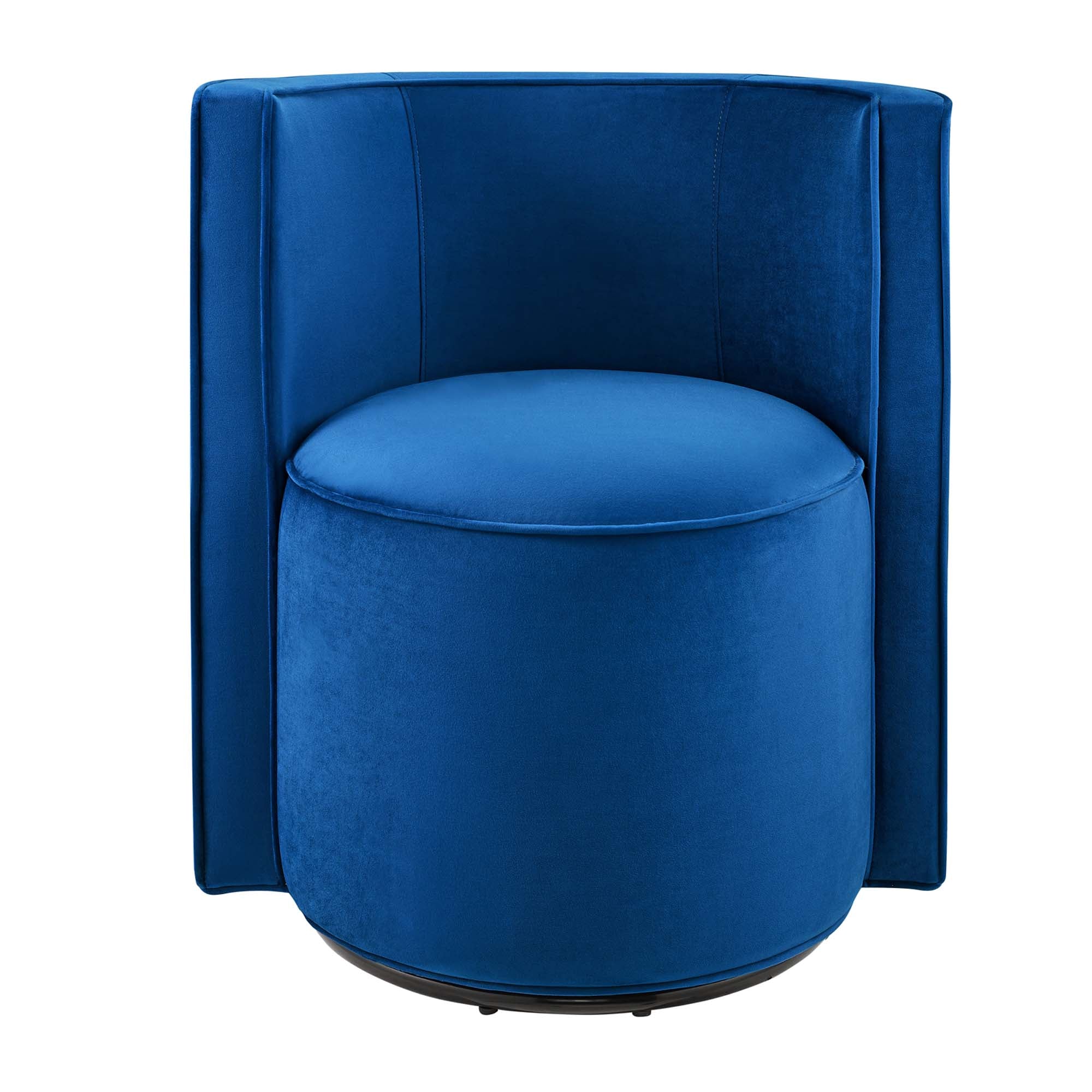 Della Performance Velvet Fabric Swivel Chair - Image 13