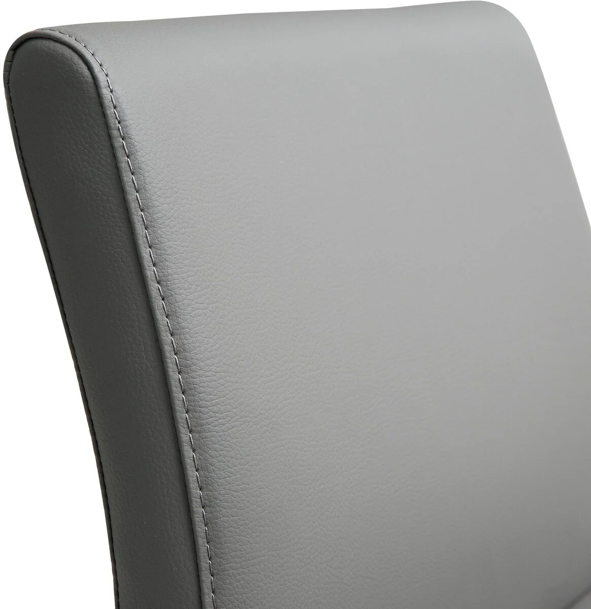 Denmark Performance Vegan Leather Stool with Silver Base - Set of 2 - Image 9