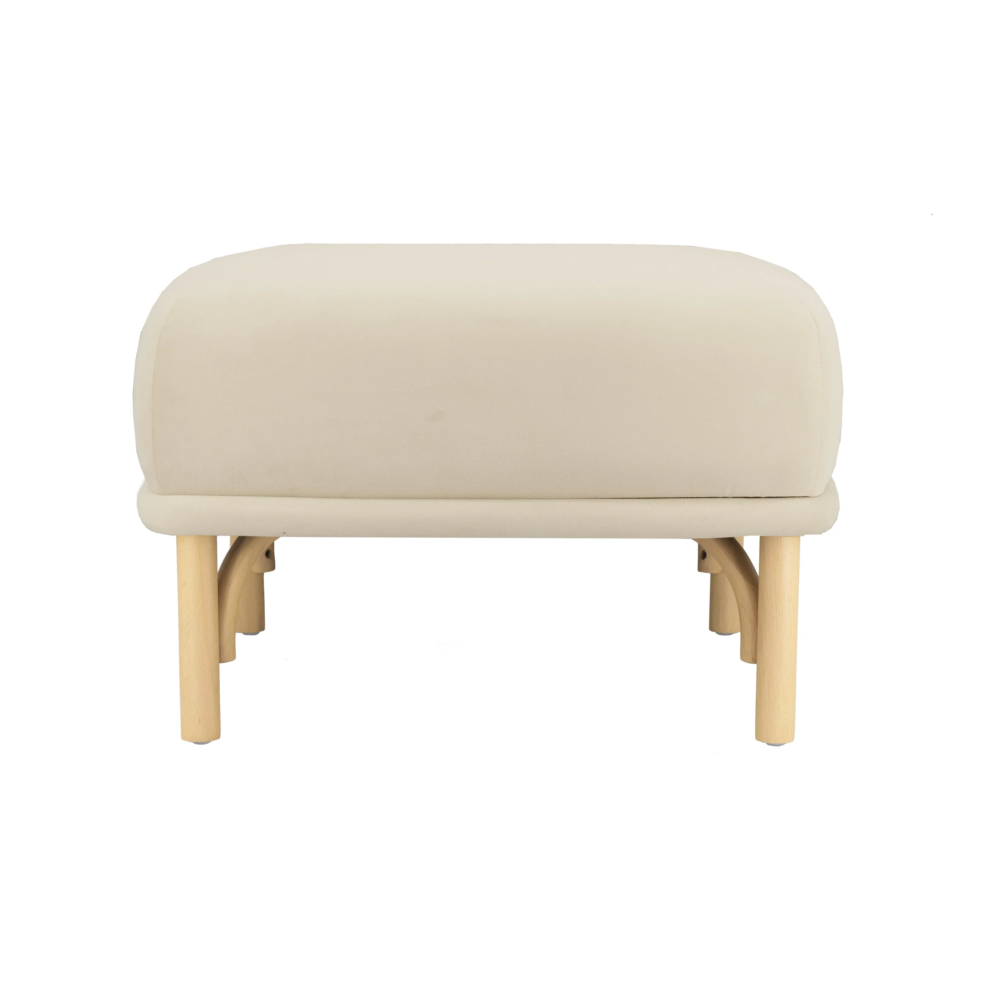Desiree Performance Velvet Ottoman - Image 3