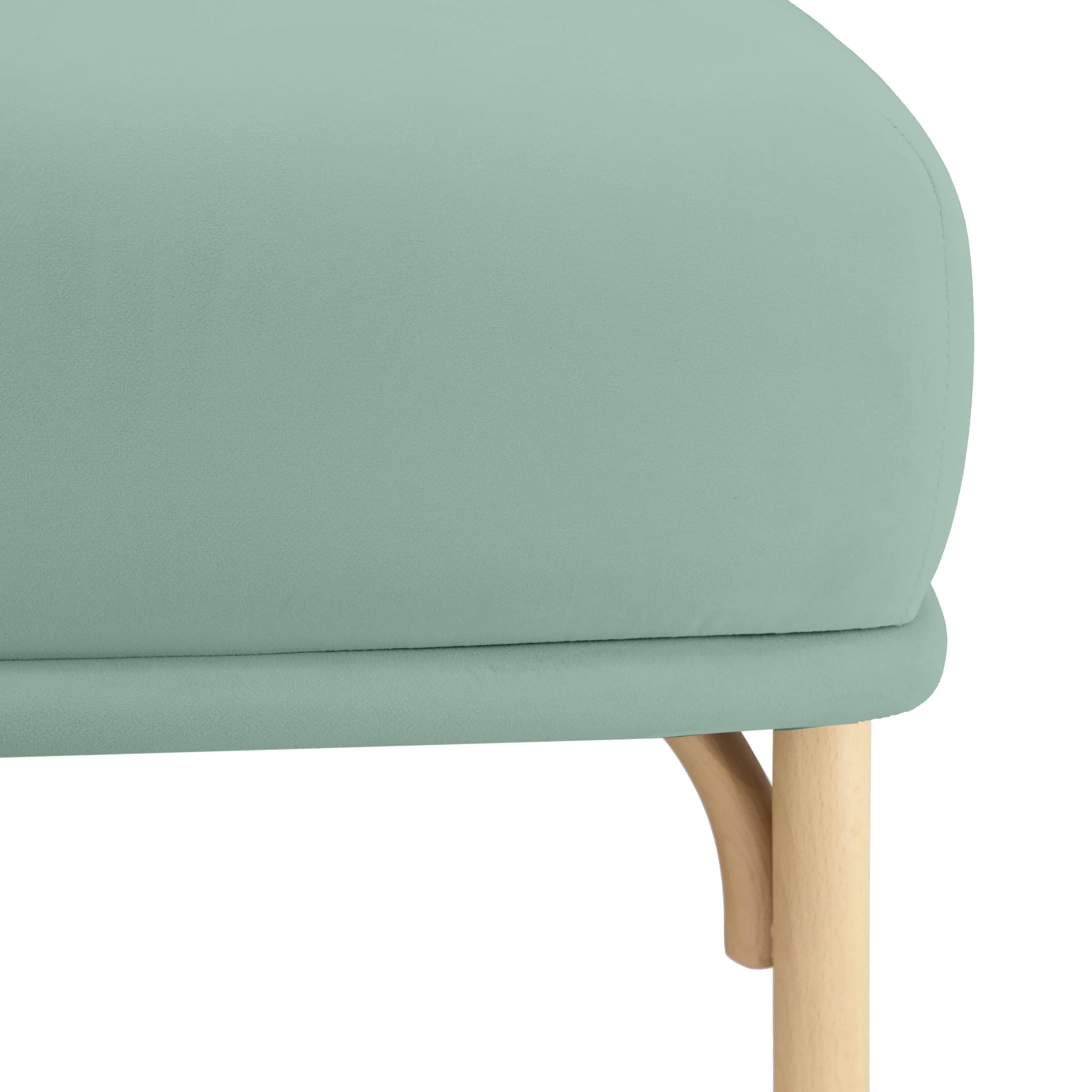 Desiree Performance Velvet Ottoman - Image 9