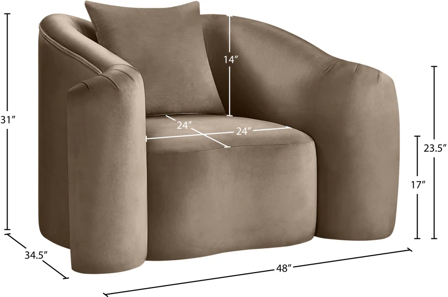 Destin Velvet Upholstered Accent Chair - Image 129