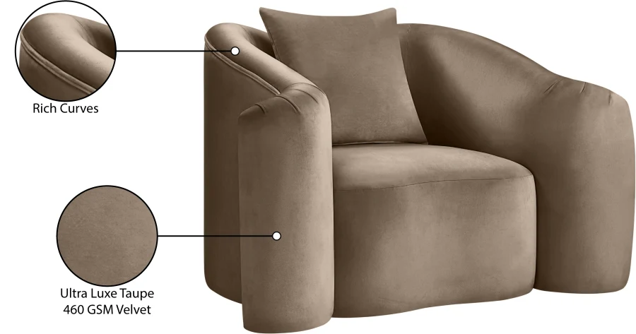Destin Velvet Upholstered Accent Chair - Image 130