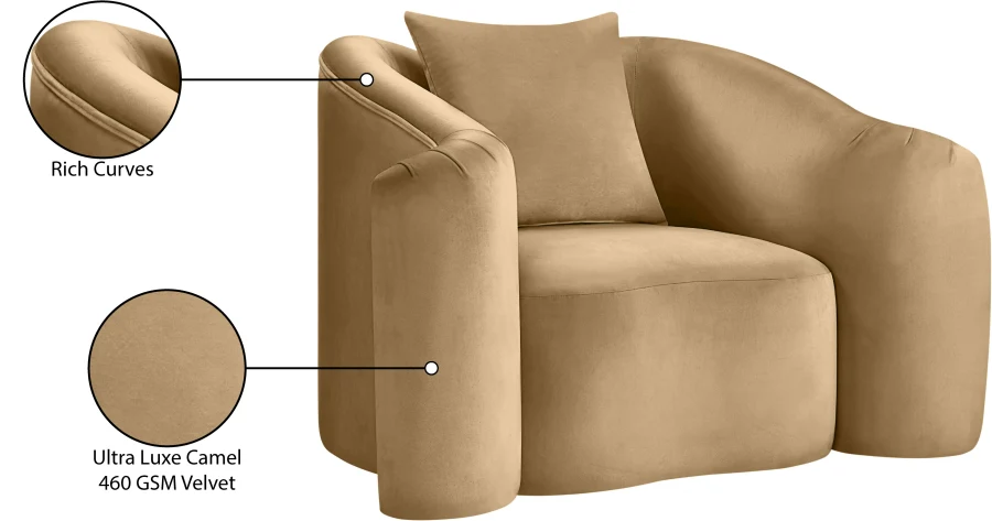 Destin Velvet Upholstered Accent Chair - Image 147