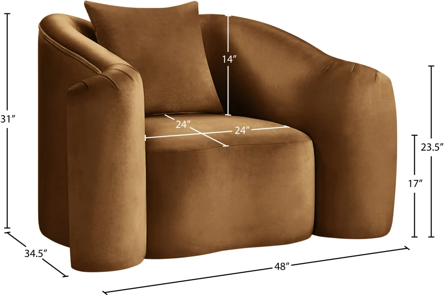 Destin Velvet Upholstered Accent Chair - Image 184